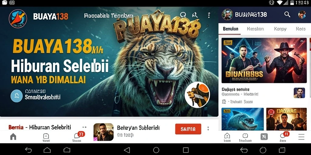 Tampilan utama aplikasi BUAYA138 yang menarik dan informatif.