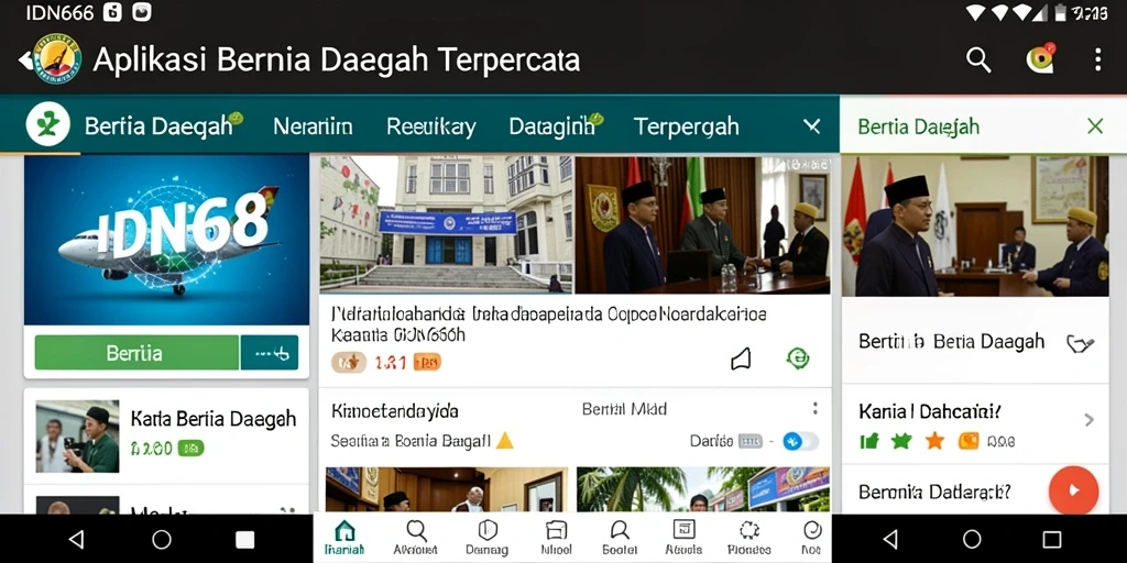Antarmuka IDN668 yang informatif dan menarik.