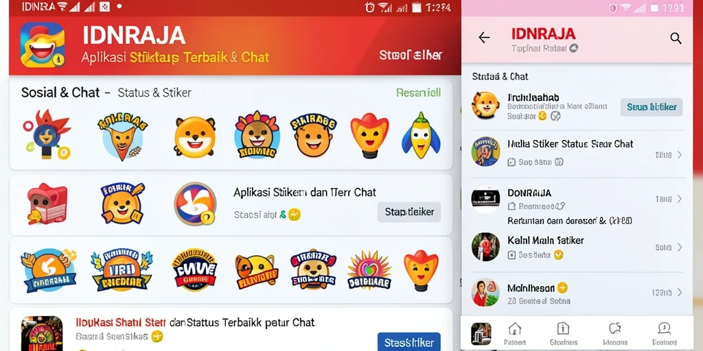 Tampilan antarmuka IDNRAJA yang menarik dan mudah digunakan.