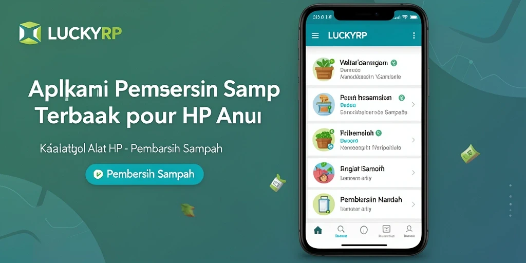 Antarmuka LUCKYRP yang bersih dan intuitif untuk pembersihan sampah.