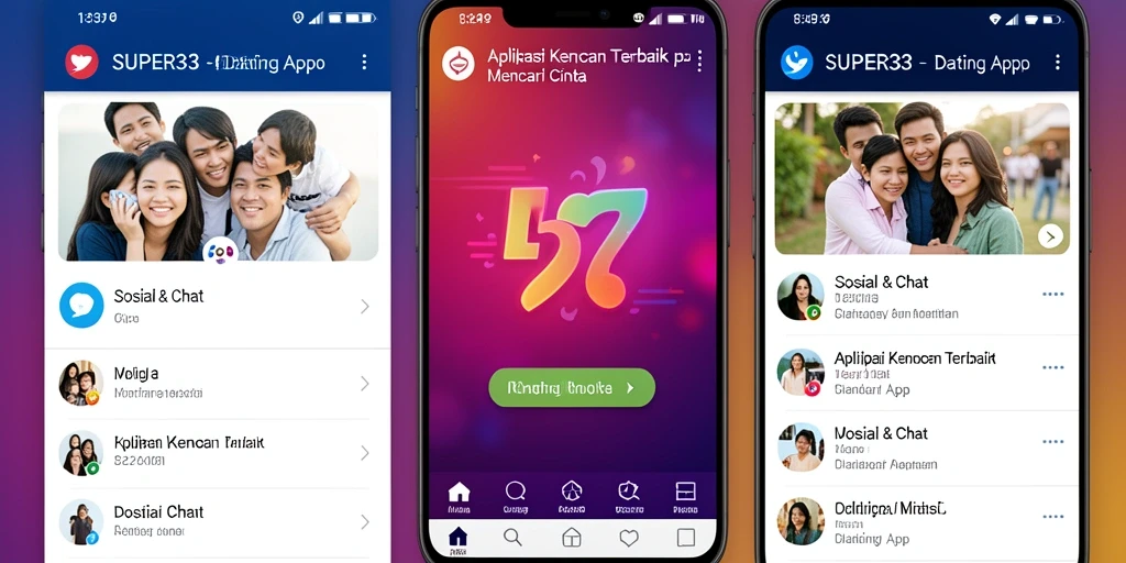 Tampilan antarmuka pengguna SUPER33 yang menarik dan mudah digunakan.