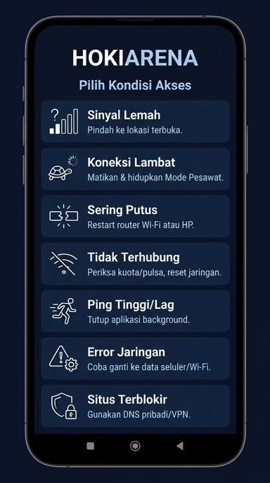 Tampilan link alternatif hokiarena